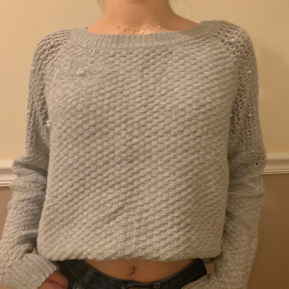 peral knitted grey sweater